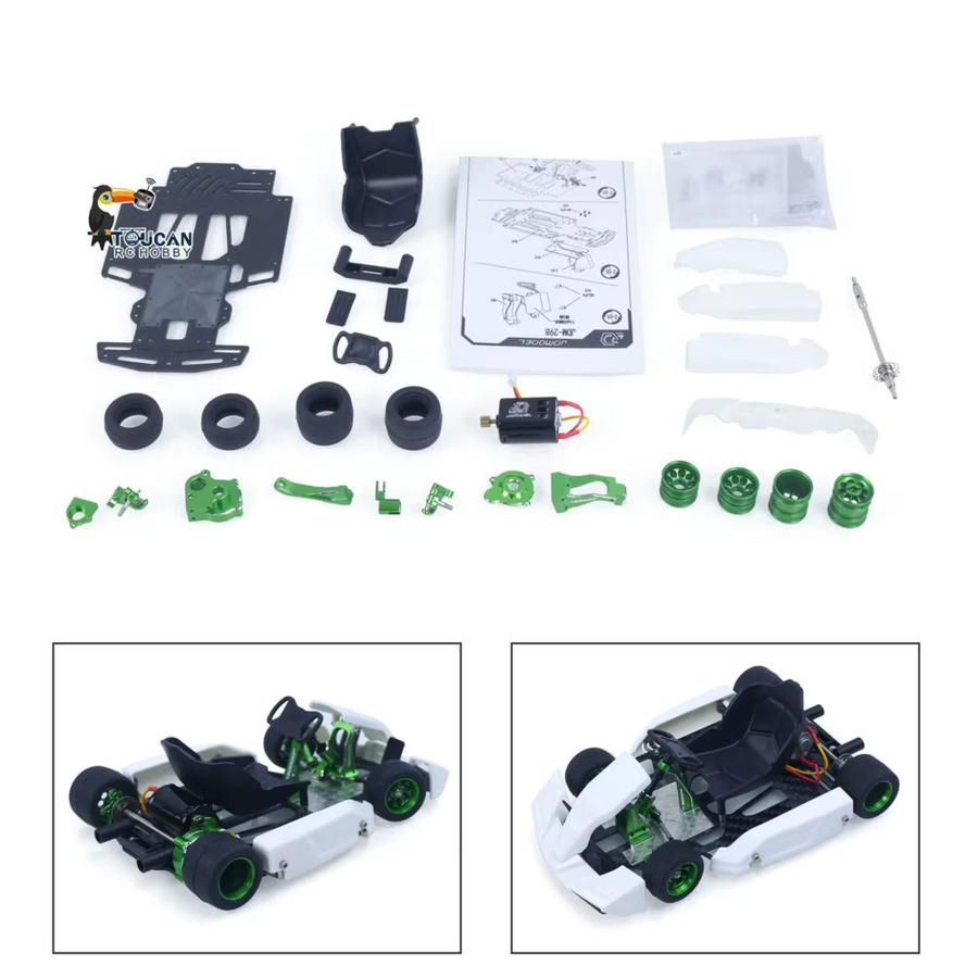 TOUCAN RC HOBBY KIT JDM 298A 298B, RC Go-Kart, 1:10, ferngesteuert, ab 14 Jahren - Bild 3