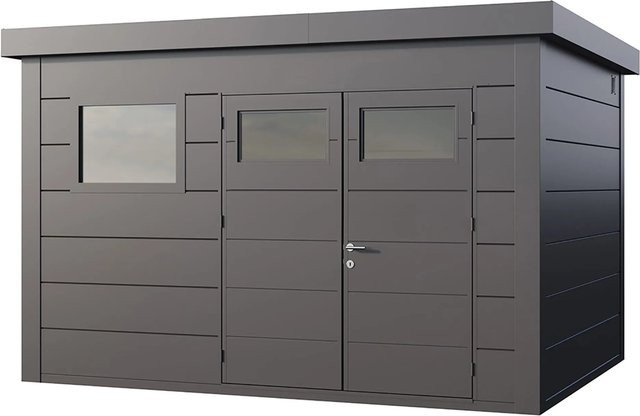 Telluria Gerätehaus Classico in Silberfarben, B/H/T: 408 x 260 x 318 cm - Bild 1