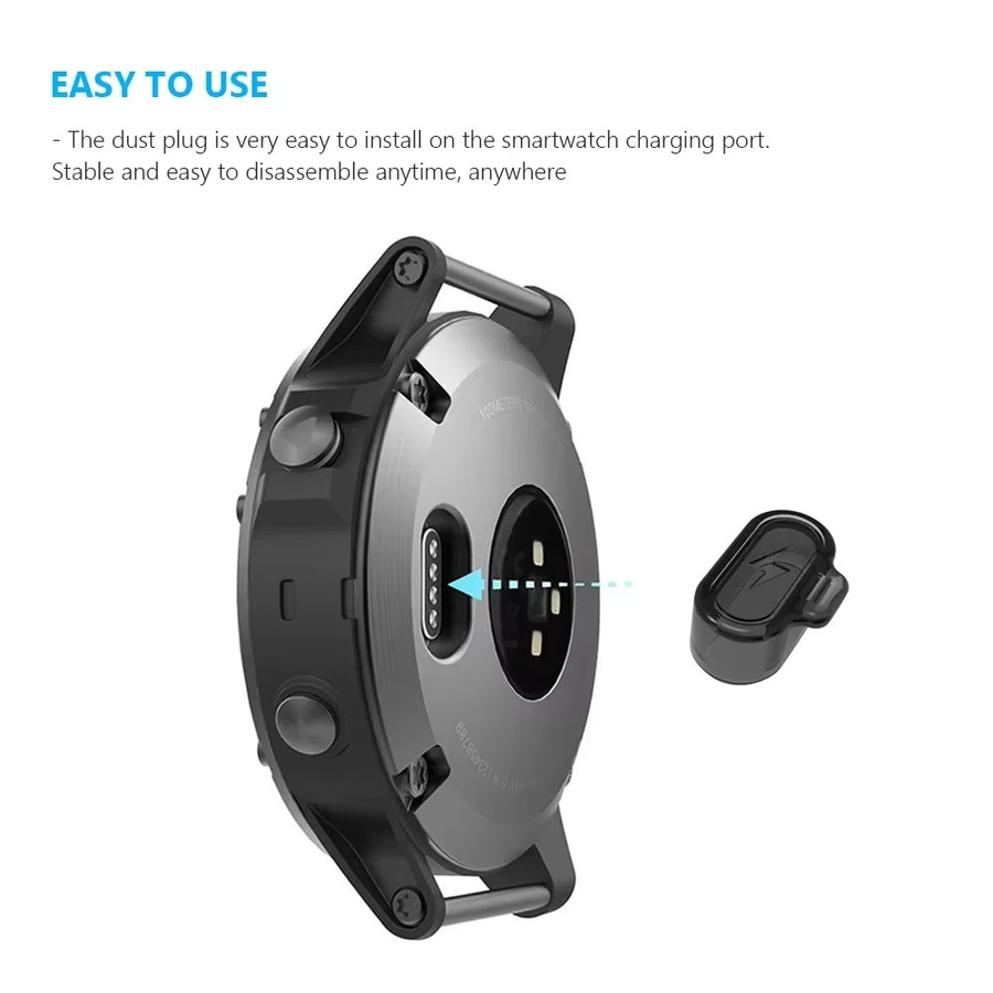 Transparente Staubschutzhülle aus weichem TPU für Garmin Forerunner 955 945 255 sowie Fenix 7 7S 7X 6 6S 6X inklusive Staubkappen für die Anschlüsse - Bild 4