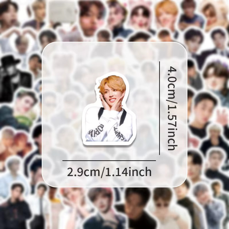 100 Stück ATEEZ Kpop Idol Aufkleber Set, wasserfeste Sticker in Multicolor für Laptop, Handy und Skateboard - Bild 2