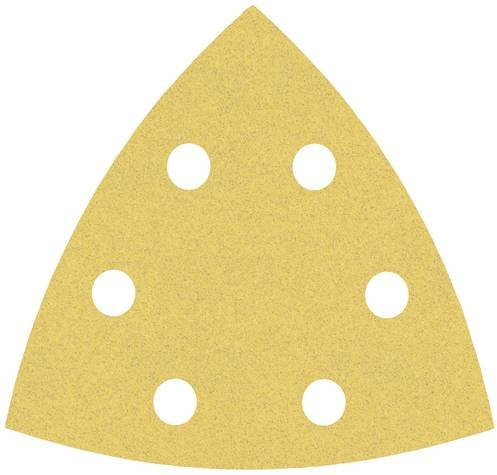 Bosch Expert C470 Deltaschleifpapier gelocht Körnung 120 B: 9,3 cm x B: 9,3 cm, 5 Stück - Bild 1