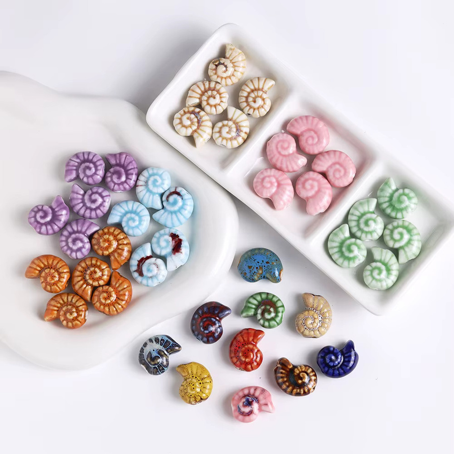 YoZuSmily Perlen, Keramik, 3D-Ozeanperlen, Bunt, Unisex, 20 x 16 mm - Bild 2