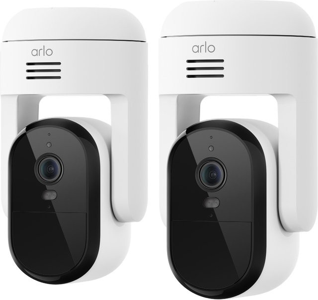 Arlo Essential 3 2K Pan & Tilt Überwachungskamera 2er Set, Weiß - Bild 1
