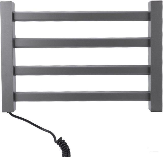 Aimo Handtuchwärmer-Gestell aus Aluminium in Grau, Wandmontage, IPX4 Wasserdicht, B: 45 cm, H: 30 cm - Bild 1