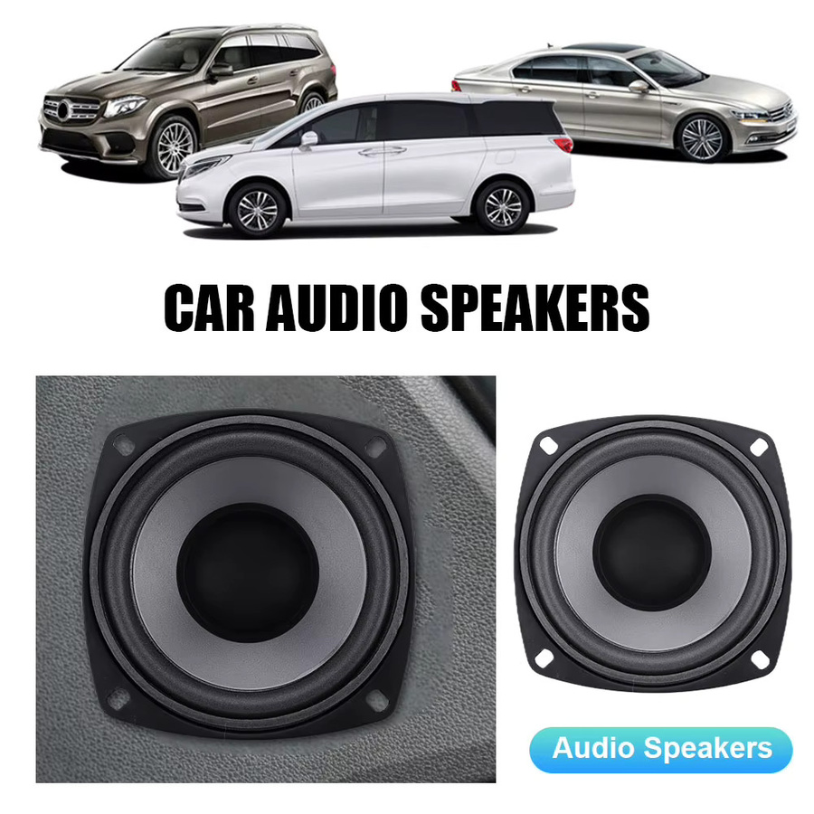 Universal Auto HiFi Koaxial Stereo Lautsprecher 4 Zoll mit 500W in Schwarz - Bild 2
