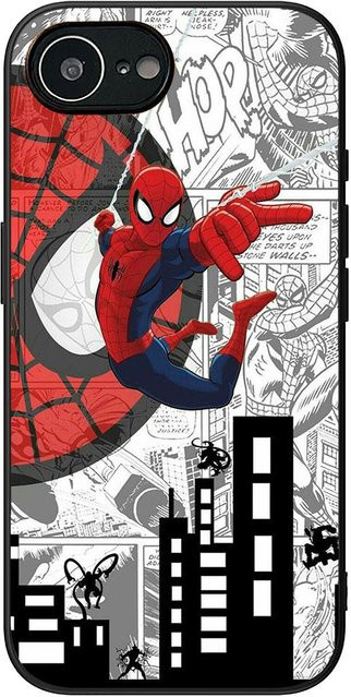 Spiderman Marvel Handyhülle für Samsung Galaxy S22 S21 S20 Ultra S9 Plus A13 A22 M21 M31 M55 M15 Multicolor - Bild 1