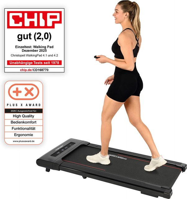 CHRISTOPEIT SPORT Walking Pad 4.1 Laufband in Schwarz - Bild 1