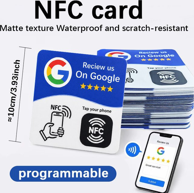 Programmierbarer NFC215 Aufkleber 13,56 MHz, wasserdicht und verschleißfest, Durchmesser: 10 cm - Bild 1