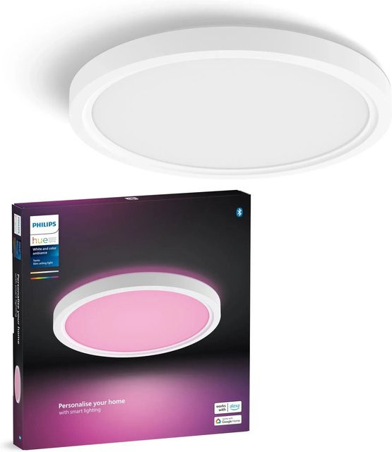 Philips Hue LED-Panel Tento White & Color Ambiance S, rund, Weiß, Durchmesser: 29,1 cm - Bild 1