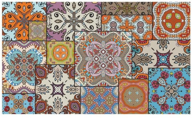MD Entree Universal Fancy Quilt Orientales Design Mehrfarbig B: 120 cm, T: 67 cm - Bild 1