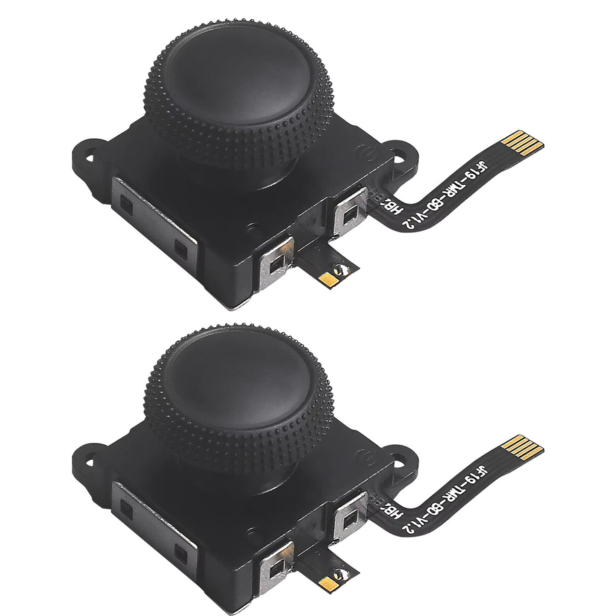 ALLOYSEED Hall-Sensor-Joystick als JoyCon-Ersatz für Nintendo Switch, OLED und Lite, TMR Elektromagnetischer Daumenstick ohne Drift-Effekt, Schwarz - Bild 2