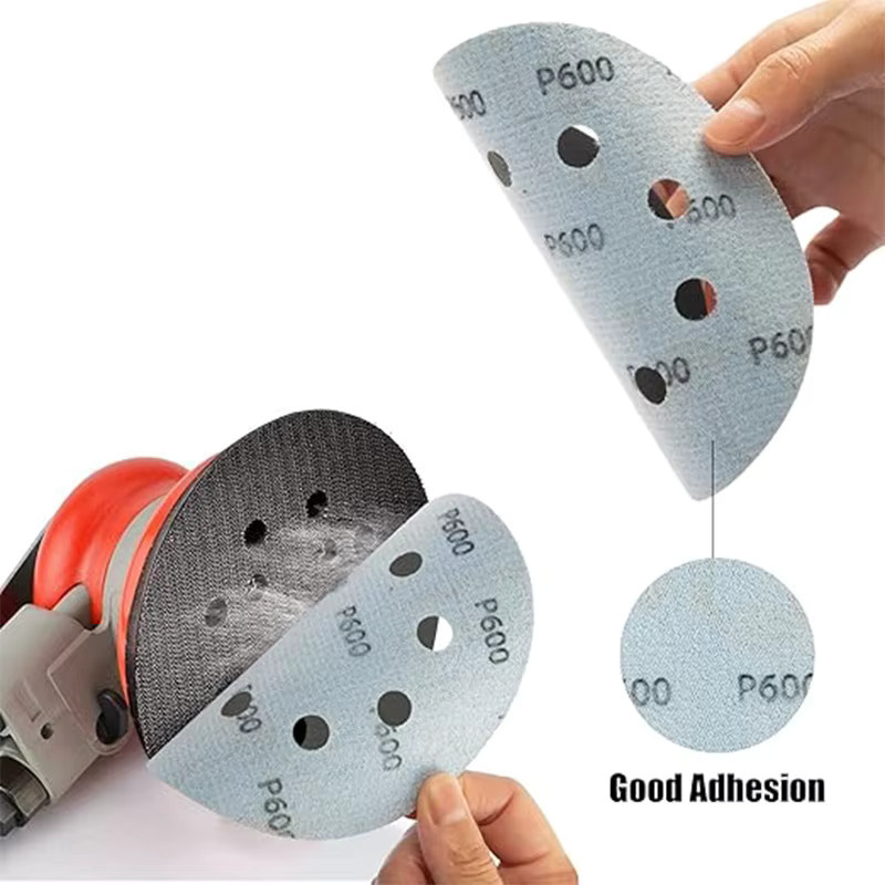 TQLQ Nass-Trocken-Schleifscheibe 8-Loch Universal Schleifpapier für Auto Metall und Holzbearbeitung Durchmesser: 125 mm - Bild 4