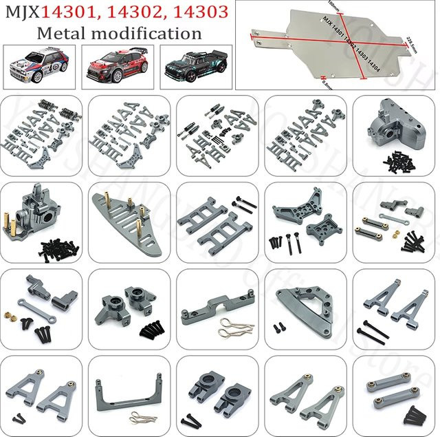 MJX Metall-Modifikationszubehör, Verschleißfester Satz, Kipphebel, Grau - Bild 1
