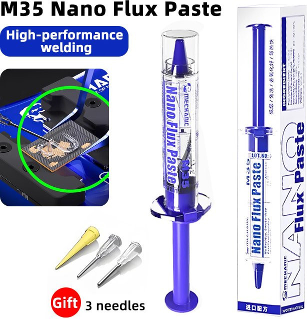 MECHANIC M35 Hochleistungs-Nano-Flussmittelpaste in Blau, 10 ml - Bild 1