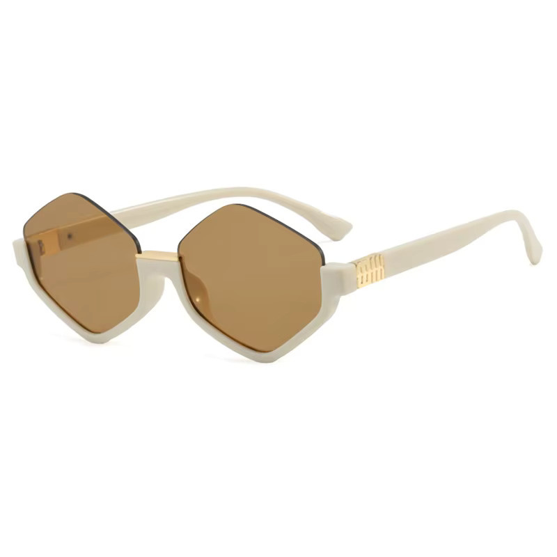 GEVE Sonnenbrille Halbrand, hexagonal, Damen, Kunststoff - Bild 2