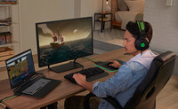 HP Pavilion Gaming 550 Mechanische Tastatur mit roter Schalter-Hintergrundbeleuchtung Schwarz QWERTZ Deutsch USB - Bild 1