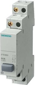 Siemens Indus.Sector Taster 1S/10E 20A, grau, Hutschiene - Bild 1