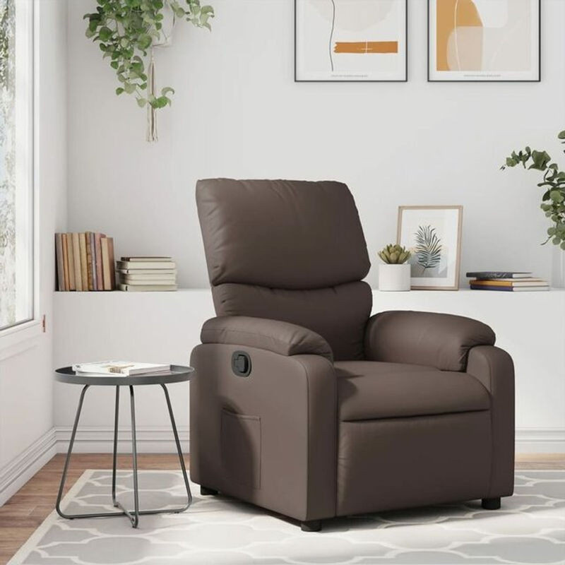 Modern Relaxsessel aus Kunstleder in Braun von vidaxl - Bild 1