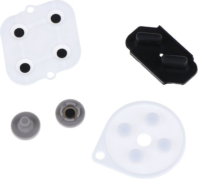 5er-Set leitfähige Gummipads als Ersatz für SNES Controller Gamepads in Weiß von SD&HI - Bild 1