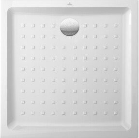 Villeroy & Boch Duschwanne O.NOVO quadratisch in Weiß mit Antirutschfunktion, B/T/H: 100 x 100 x 6 cm - Bild 1