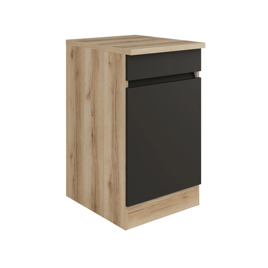 Optifit Küchen-Unterschrank Noah420 in Anthrazit Wildeiche, B/T/H: 50 x 60 x 88 cm - Bild 2