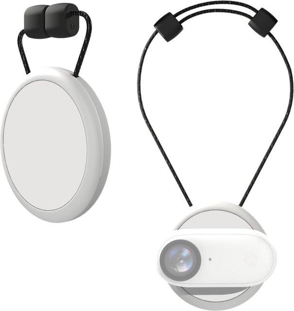 PULUZ PU889W Magnetische Sportkamera-Halshalterung mit Schnellverschluss und Dichtung in Weiß - Bild 1