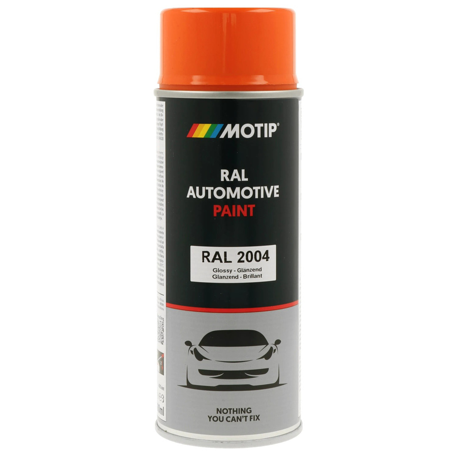 Motip Automotive-Spray Orange, deckend und schnelltrocknend für Metall, 400 ml - Bild 2