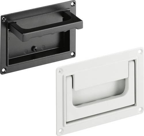 Rohde Klappgriff SK-79.S118.9005 in Schwarz matt aus Aluminium, L: 130 mm, B: 91 mm, H: 20,5 mm - Bild 1