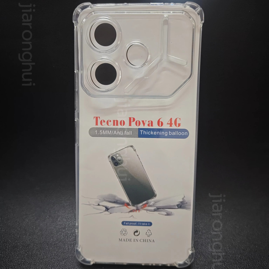 Transparente TPU-Silikonhülle für Tecno Pova 6 und Tecno Pova 6 Pro 4G/LTE - Bild 4