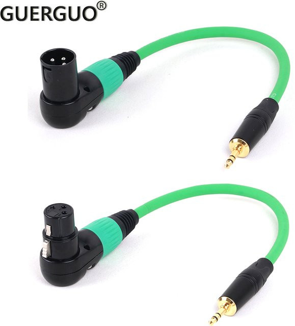 GuerGuo XLR 3-poliger Stecker auf 3,5 mm Klinke Stereo TRS Adapter Kabel in Blau und Bunt - Bild 1