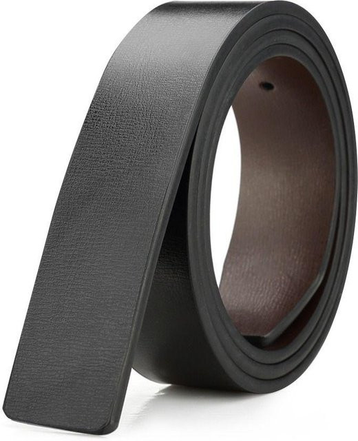ThadeVigo Gürtel Echtleder, 3,3 cm, 130 cm, grau, Unisex - Bild 1