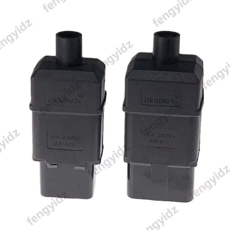 Fengyidz Universeller AC-Stromkabelstecker IEC320 C19 und C20 in Schwarz - Bild 3
