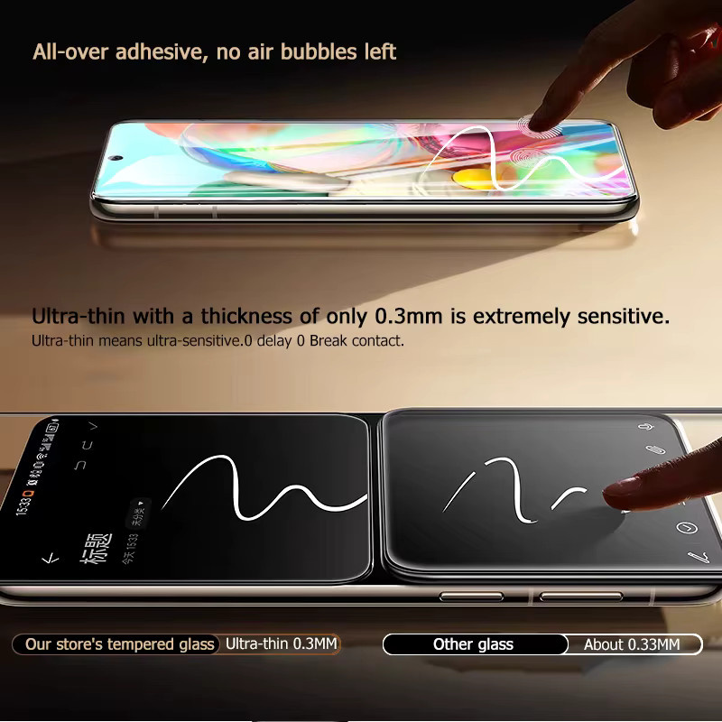 3er-Set Upgrade Displayschutzfolie aus 9H gehärtetem Glas für Samsung Galaxy A71 4G, transparent, Fingerabdruck-Entsperrung kompatibel - Bild 5