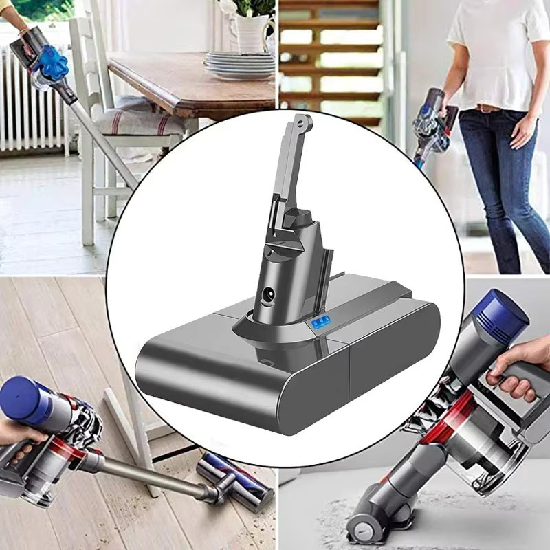 Hochleistungs-Ersatzakku für Dyson V8 Absolute Animal Li-Ionen-Staubsauger SV10 mit 12800mAh, 21,6V - Bild 3