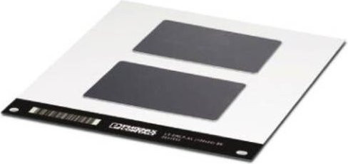 Phoenix Contact LS-EMP-AL 0831675 Gerätemarkierung aus Aluminium in Schwarz, 10 Stück - Bild 1
