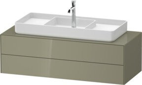 Duravit Waschtischunterschrank White Tulip in White Glossy, B/T/H: 130 x 55 x 40,8 cm - Bild 1