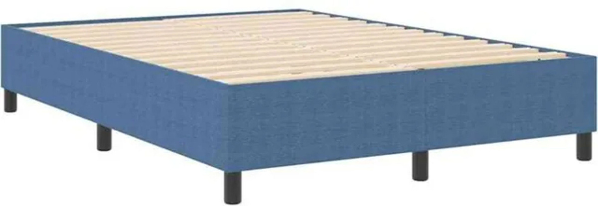 Vidaxl Boxspringbett in Blau mit Cordstoff, Modern und Minimalistisch, B/T/H: 140 x 190 cm - Bild 1