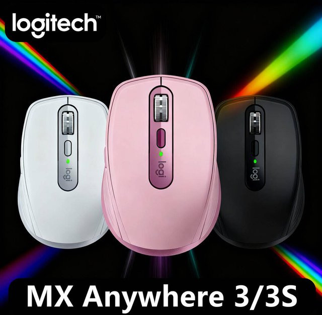 Logitech MX Anywhere 3S Bluetooth Wireless Silent Mouse in Schwarz - Bild 1