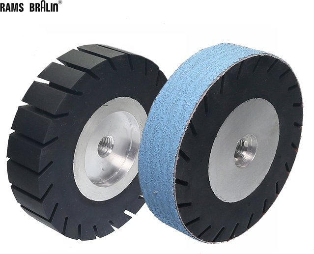 RAMS BRALIN Expansionsrolle für Winkelschleifer mit Zirkonoxid-Schleifhülsen zum Schleifen von Metall, Durchmesser: 124 mm, Breite: 30 mm - Bild 1