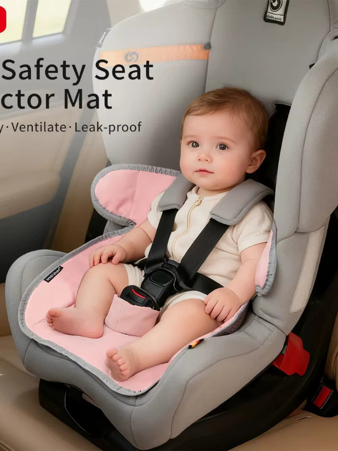 Tragbarer Reise-Kindersitz und Booster-Sitz für Babys in Pink - Bild 2