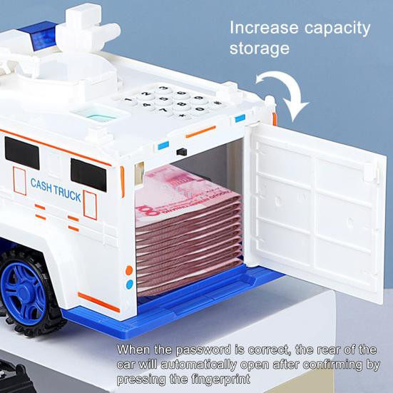 Amusedly Spardose in Hummer-Polizeiauto-Form aus Kunststoff für Kinder - Bild 5