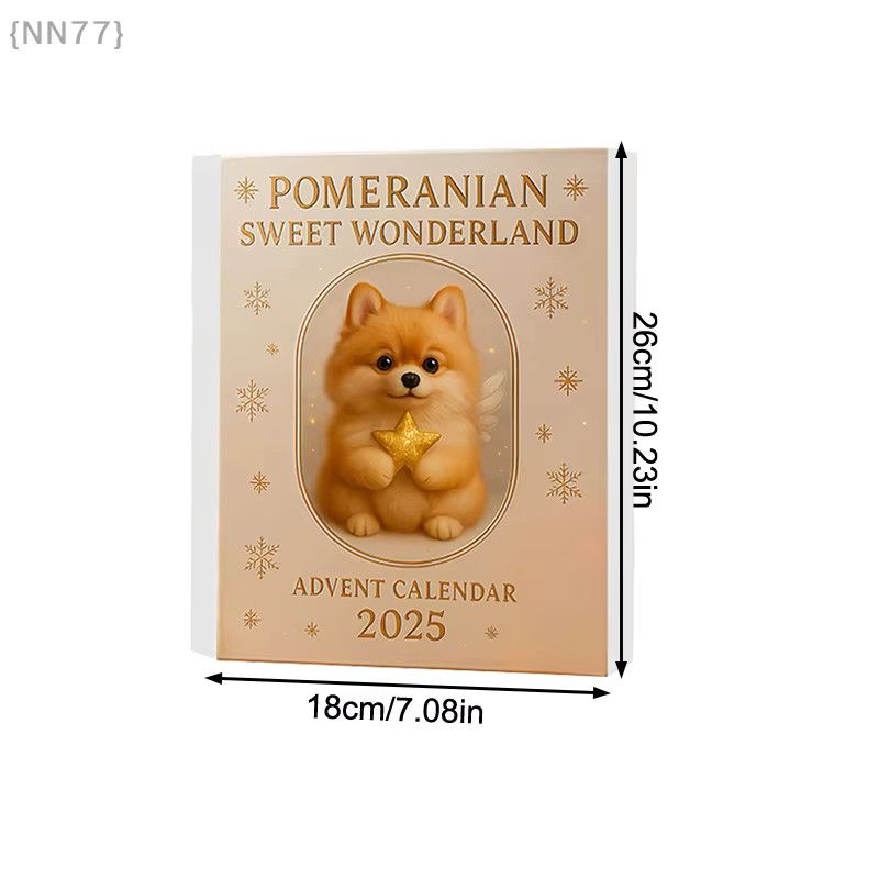 Sweet Wonderland Adventskalender 2025 für Hundeliebhaber mit Pomeranian-Motiv, Multicolor, 24 Tage - Bild 4