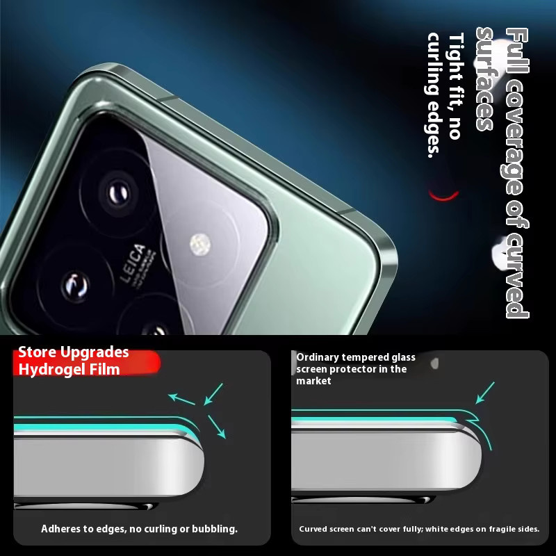 3er-Set Hydrogel Displayfolie mit Rückseite für Xiaomi 17 Pro Max und Xiaomi 17 Pro, weiche Vollabdeckung, transparent - Bild 3