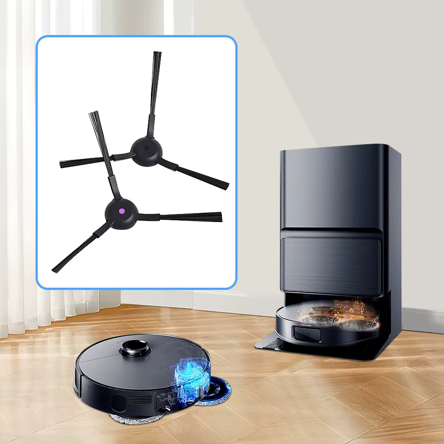 WINDNINJA Seitenbürstenteil für JONR P20 PRO T5 Pro und Midea V12 Pro Saugroboter in Schwarz - Bild 3