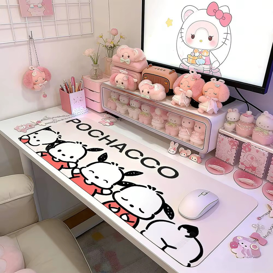 P-Pochacco Sakura Gaming Mauspad in Weiß für Gamer und Büro - Bild 2