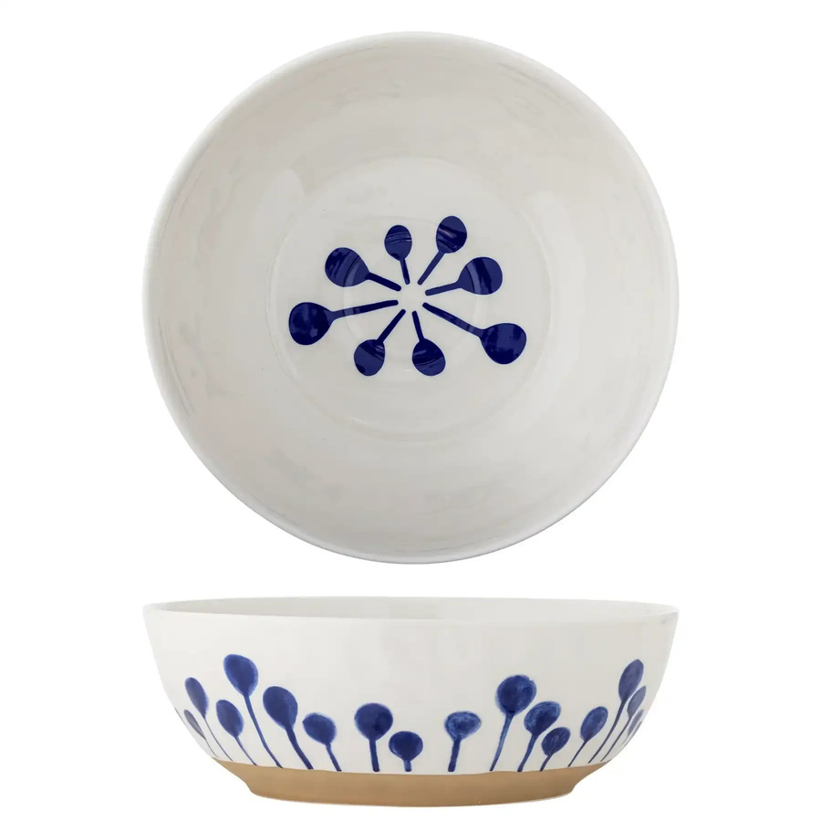 Bloomingville Keramikschale Linora in Blau, Durchmesser: 28 cm - Bild 1