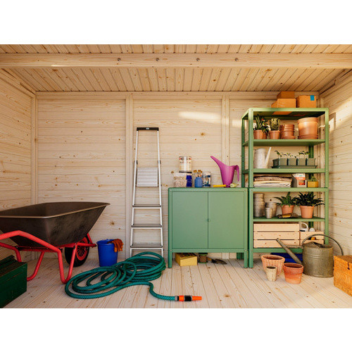 Palmako Holz-Gartenhaus Elias mit Pultdach aus Fichte in Natur, B: 330 cm, T: 228 cm, H: 220 cm - Bild 2
