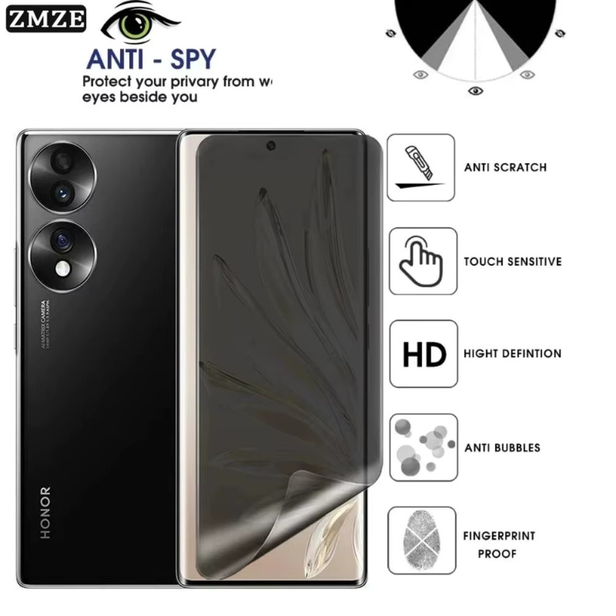 2 Stück Privatsphäre-Hydrogel-Displayschutzfolie für Huawei Pura 80 70 Pro Max Ultra Pro Anti-Spionage und Anti-Kratzer - Bild 5