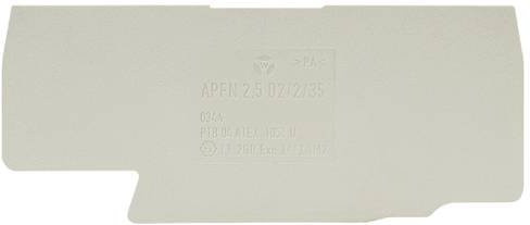 Wieland Electric 07.312.7155.0 Abschlussplatte Grau 10 Stück - Bild 1