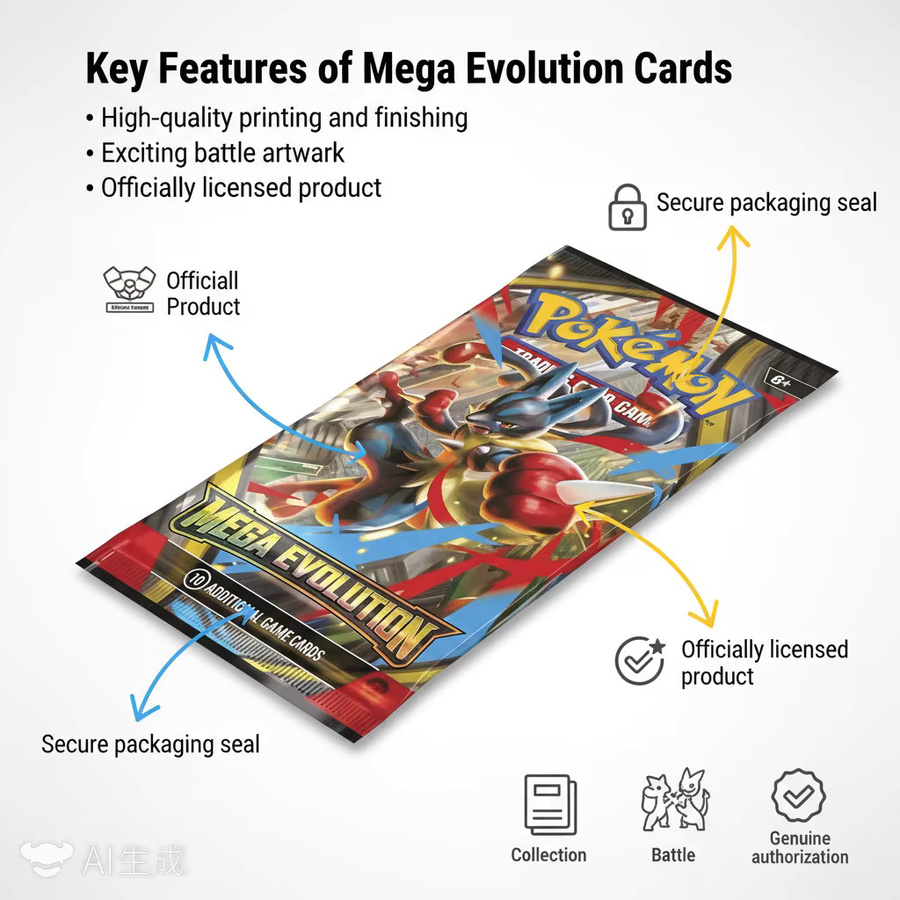 Pokémon Mega Evolution Booster Box, Englische Version, ab 6 Jahren - Bild 3